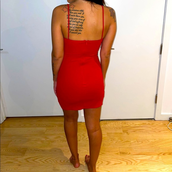 Red Fashion Nova Mini Dress - Picture 2 of 2